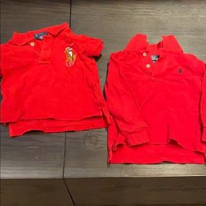 (1) Short sleeve Polo (1) Long sleeve Polo